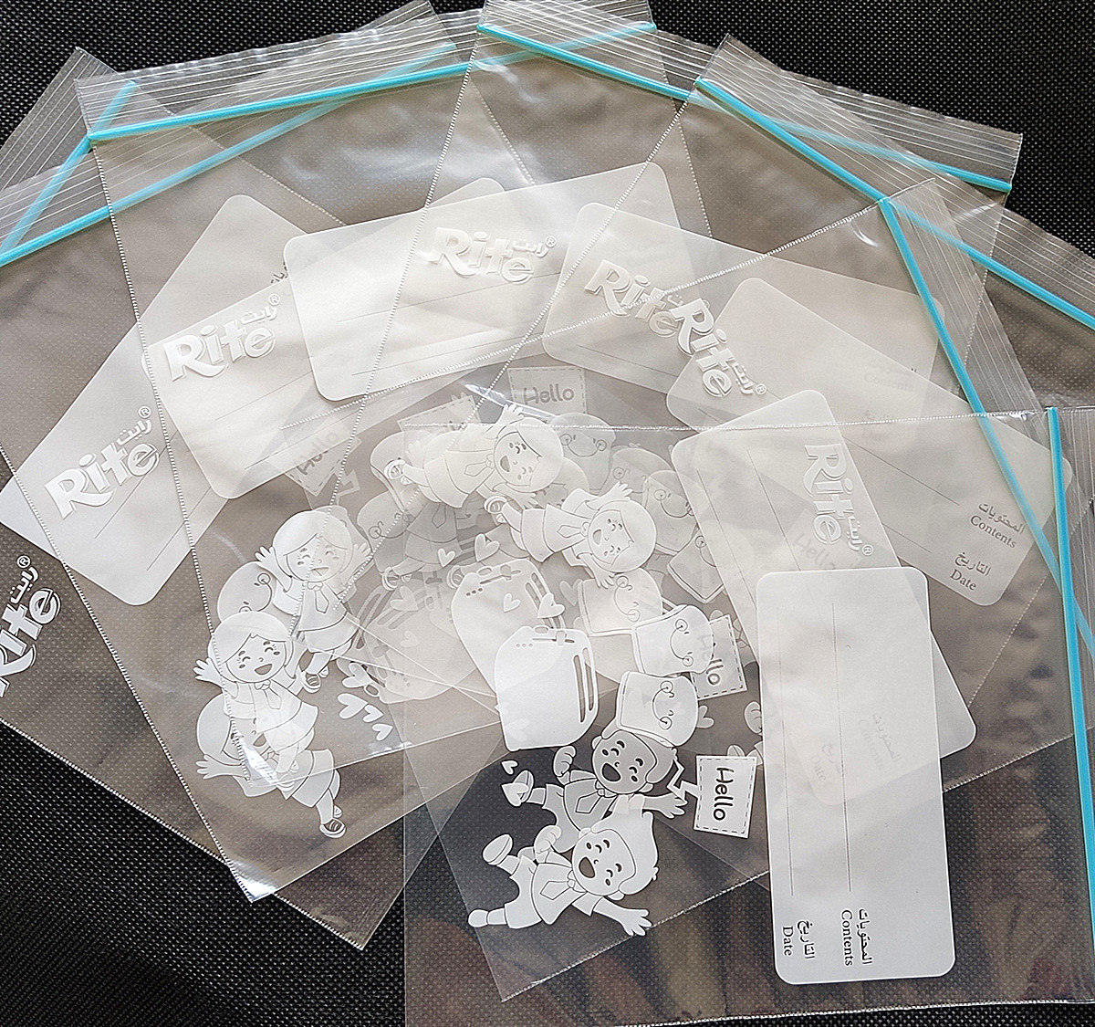 LDPE transparent custom printed zipper plastic bags biodegradable ziplock bags